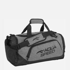 Акция на Спортивна сумка Aqua Speed Duffel bag 60146 14137 Сірий/Чорний от Rozetka