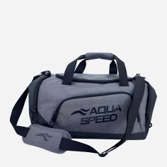Акция на Спортивна сумка Aqua Speed Duffel bag 60151 141-37 Сірий/Чорний от Rozetka
