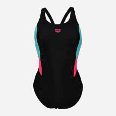 Акция на Купальник суцільний жіночий Arena Swimsuit V Back Panel 005908-598 44 Чорний/Рожевий/Бірюзовий от Rozetka