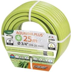 Акція на Шланг садовий Claber Aquaviva Plus 3/4" 25 м салатовий (90080000) від Y.UA
