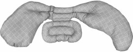 Акція на Подушка для вагітних Chicco Boppy Total Body Pillow сіра (79923.37) від Y.UA