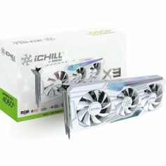 Акция на Видеокарта INNO3D GeForce RTX 4060 Ti 8GB GDDR6 ICHILL X3 WHITE (C406T3-08D6X-17113280) от MOYO