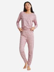 Акция на Піжама (лонгслів + штани) жіноча великих розмірів бавовняна C&A 2180723b89 XL Рожева от Rozetka