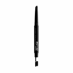 Акція на Олівець-помада для брів NYX Professional Makeup Fill and Fluff Eyebrow Pomade Pencil, 08 Black, 0.2 г від Eva