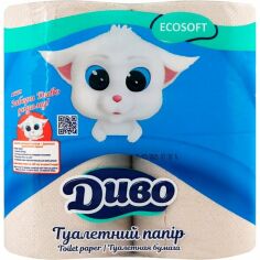 Акция на Туалетная бумага Диво Ecosoft 2 слоя 4шт от MOYO