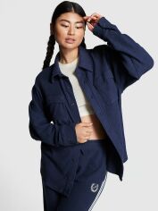 Акція на Куртка демісезонна подовжена жіноча Victoria's Secret 411664513 S Синя від Rozetka