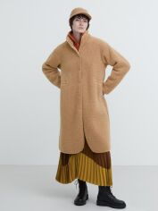 Акція на Пальто осіннє довге жіноче Uniqlo 393608141 XL Коричневе від Rozetka