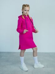 Акція на Дитяча тепла сукня для дівчинки Ласточка 23_1037 122-128 см Малинова від Rozetka