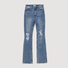 Акція на Джинси Кльош жіночі H&M 934536001 38 (160/72А) Сині від Rozetka