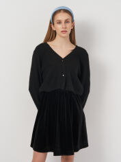 Акція на Кардиган з домішкою вовни в'язаний жіночий H&M 1127287arl XS Чорний від Rozetka