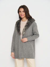 Акція на Кардиган з домішкою вовни в'язаний жіночий H&M 1002047arl S Сірий від Rozetka