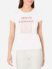 Акція на Футболка жіноча Armani Exchange 689425293 XL Біла від Rozetka