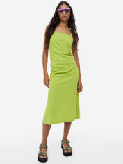 Акція на Плаття-майка міді літнє жіноче H&M 061073162_green M Темно-салатове від Rozetka