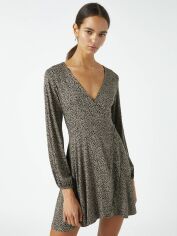 Акція на Плаття на запах коротке жіноче Pull & Bear XAZ378430BDJP M Кавове від Rozetka