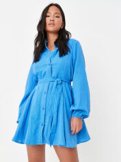 Акція на Плаття-сорочка міні літнє жіноче Missguided GD-00062741 34 Синє від Rozetka
