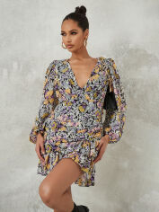 Акція на Плаття на запах коротке жіноче Missguided GD-00063795 36 Комбіноване від Rozetka