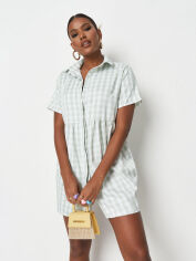 Акция на Плаття-сорочка міні літнє жіноче Missguided GD-00063996 34 Зелене от Rozetka