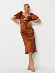 Акція на Сукня міді жіноча Missguided GD-00063978 42 Коричнева від Rozetka