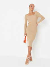 Акція на Плаття-футболка міді жіноче Missguided GD-00063347 L Бежеве від Rozetka