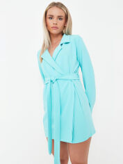 Акція на Сукня на запах коротка жіноча Missguided GD-00063047 36 Бірюзова від Rozetka