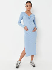 Акция на Плаття-футболка для вагітних міді літнє Missguided GD-00064175 42 Блакитне от Rozetka