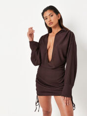 Акція на Сукня коротка жіноча Missguided PTCL101535 38 Коричнева від Rozetka