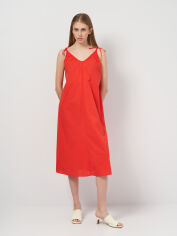Акция на Плаття міді літнє жіноче H&M 1002036arl XS Червоне от Rozetka