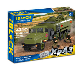 Акція на Конструктор IBLOCK Армія КрАЗ Бензовоз 434 деталі (PL-921-461) від Будинок іграшок