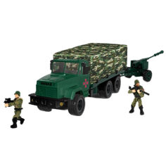 Акція на Конструктор IBLOCK Армія КРАЗ с тентом піксель (PL-921-462/2) від Будинок іграшок