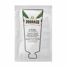 Акція на Крем для гоління Proraso Sensitive Skin Shaving Cream для чутливої шкіри з екстрактом зеленого чаю і вівса, 4 мл від Eva