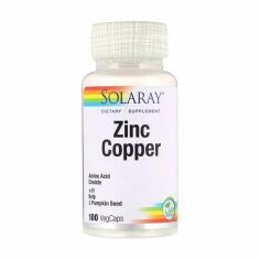 Акция на Цинк та мідь Solaray Zinc Copper, 100 шт от Eva