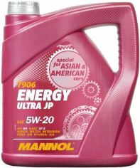 Акція на Моторна олія Mannol Energy Ultra Jp 5W-20, 4л (MN7906-4) від Y.UA