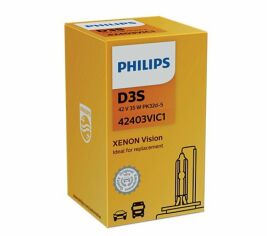 Акция на Ксенонова лампа Philips D3S 42403 VIС1 Vision (ориг) от Y.UA