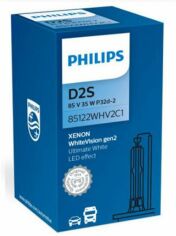Акція на Лампа ксенонова Philips D2S WhiteVision gen2 85V 35W 5000K (85122WHV2C1) 1шт. від Y.UA