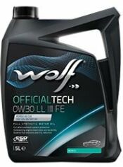 Акция на Моторна олива Wolf Officialtech 0W30 Ll Iii Fe 5Lx4 от Y.UA
