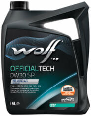 Акция на Моторна олива Wolf Officialtech 0W30 Sp 5Lx4 от Y.UA