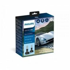 Акция на Светодиодная автолампа Philips H3 Ultinon Pro9100 +350% X2 12/24V 20W (11336U91X2) от Stylus