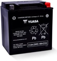 Акция на Автомобильный аккумулятор Yuasa 12V 31.6Ah High Performance Mf Vrla Battery Agm YIX30L-BS (сухозаряженный) от Stylus