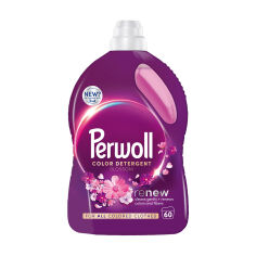 Акція на Засіб для делікатного прання Perwoll Renew Color Detergent Blossom Відновлення та аромат, для кольорових речей, 60 циклів прання, 3 л від Eva