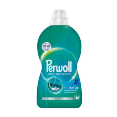 Акція на Засіб для делікатного прання Perwoll Renew Sport Detergent Догляд та освіжальний ефект, 40 циклів прання, 2 л від Eva