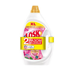 Акція на Гель для прання Losk Color Ароматерапія, з ефірними оліями та ароматом малайзійської квітки, 100 циклів прання, 2*2.25 л від Eva
