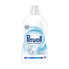 Акція на Засіб для делікатного прання Perwoll Renew White Detergent для білих речей, 40 циклів прання, 2 л від Eva