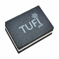 Акція на Баф для нігтів Tufi profi Premium міні чорний, 100/180 грит, 1 шт (0300684) від Eva