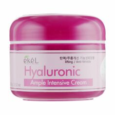 Акция на Крем для обличчя Ekel Hyaluronic Ample Intensive Cream з гіалуроновою кислотою, 100 мл от Eva
