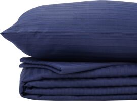 Акція на Комплект постільної білизни Good-Dream King Size 220х240 см Dark Blue страйп-сатин від Rozetka