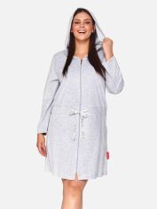 Акция на Халат Doctor Nap SWO.1008 1037346 XL Grey Melange от Rozetka