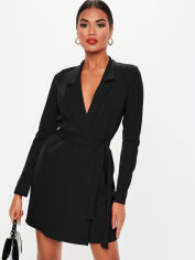 Акція на Сукня на запах коротка жіноча Missguided DD923922 36 Чорна від Rozetka