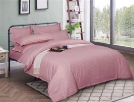 Акція на Простирадло на резинці MirSon односпальне 80x190+25 см Stripe 17-0607 Pink Бязь від Rozetka