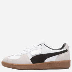 Акція на Жіночі кеди низькі Puma Palermo Leather 39646401 39 Сірі від Rozetka