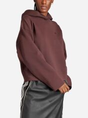 Акция на Худі оверсайз жіноче Adidas Premium Essentials Short Hoodie "Shadow Brown" IK5805 L Коричневе от Rozetka